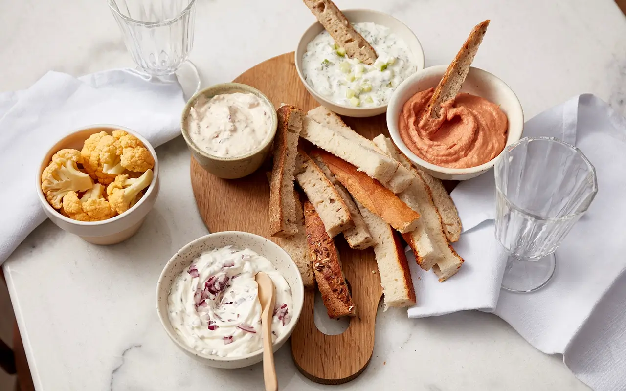 Inhaltsbild oben von Vegetarische Appetizer-Platte